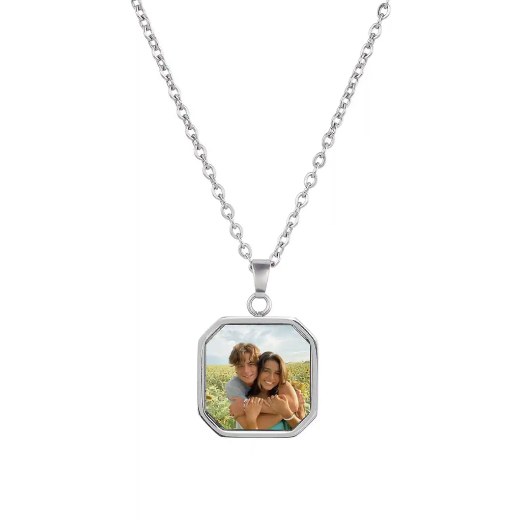 Personalized secret photo necklace