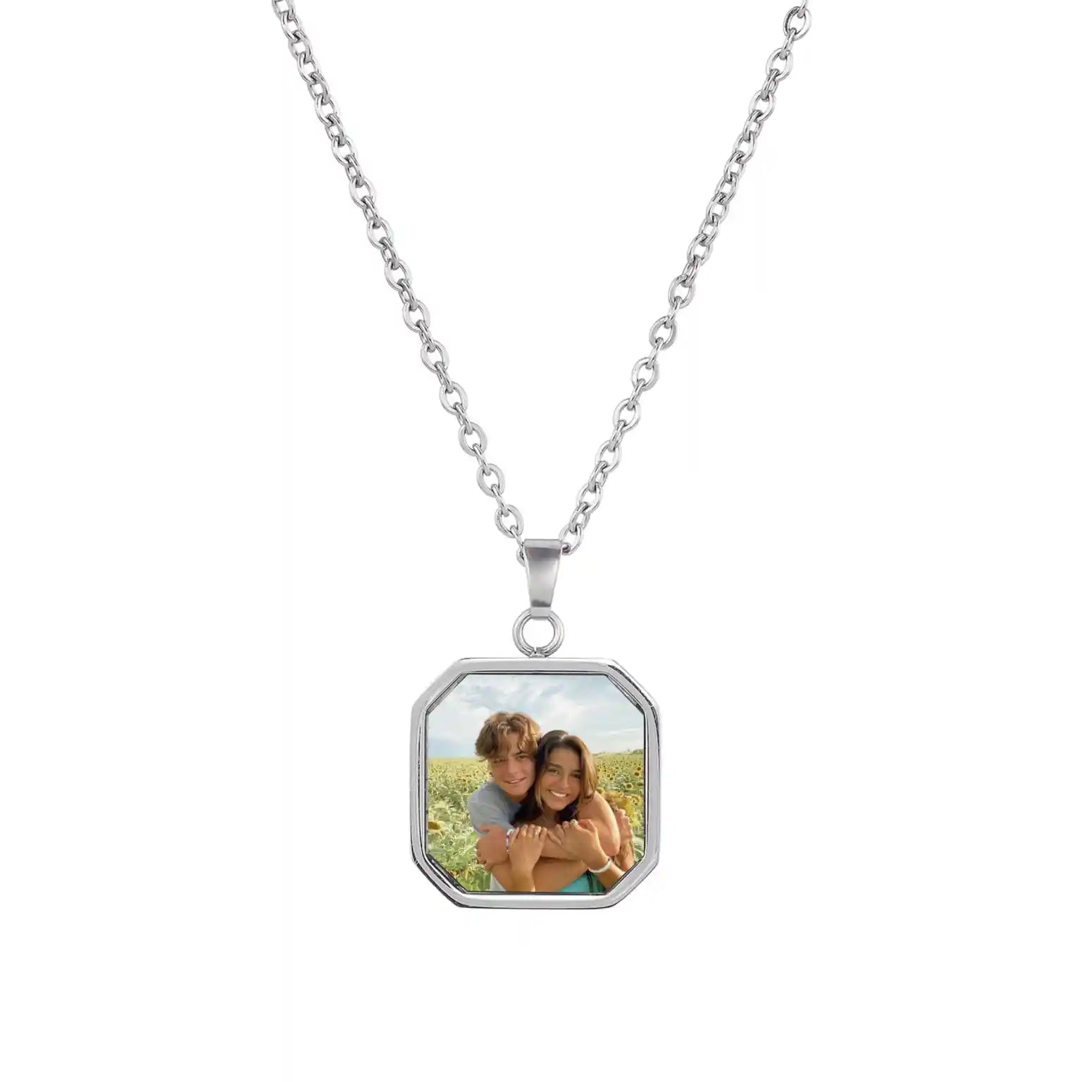 Personalized secret photo necklace