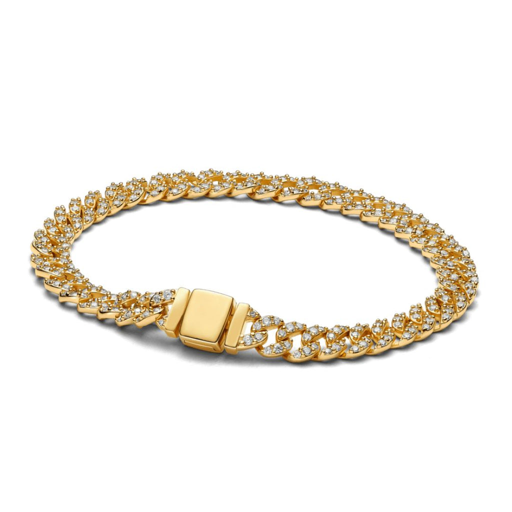 Cuban Chain Bracelet with Moissanite