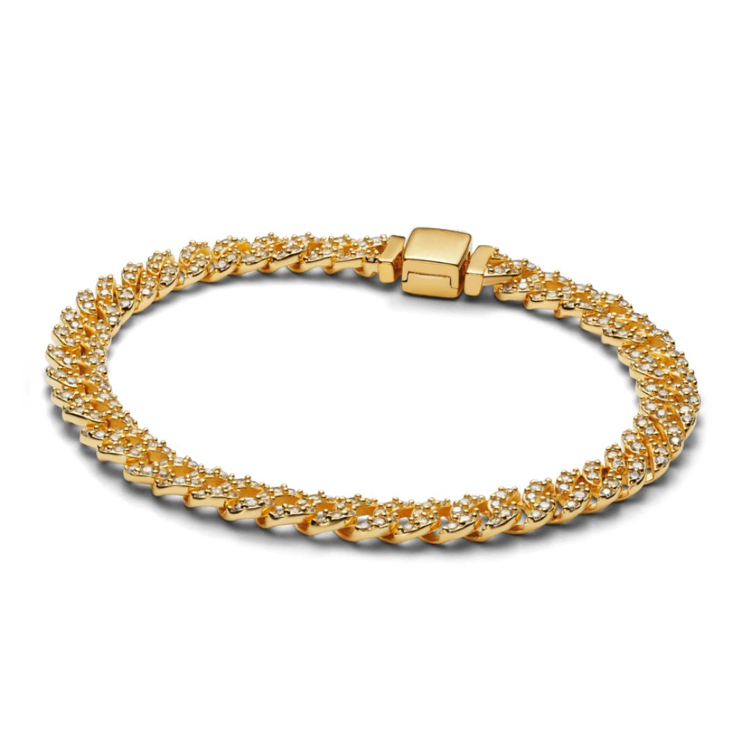 Cuban Chain Bracelet with Moissanite