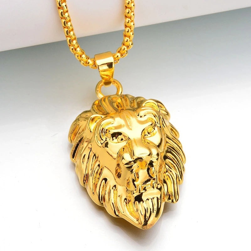 Dominion Lion Pendant Necklace | Gold