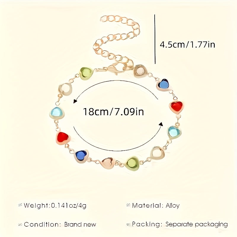 Unique heart-shaped bracelet