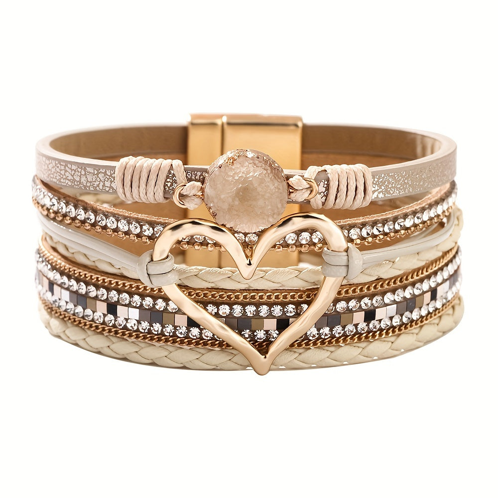 Boho Multilaags Leren Armband