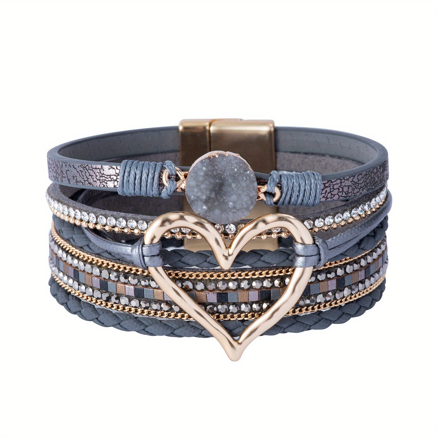 Boho Multilaags Leren Armband