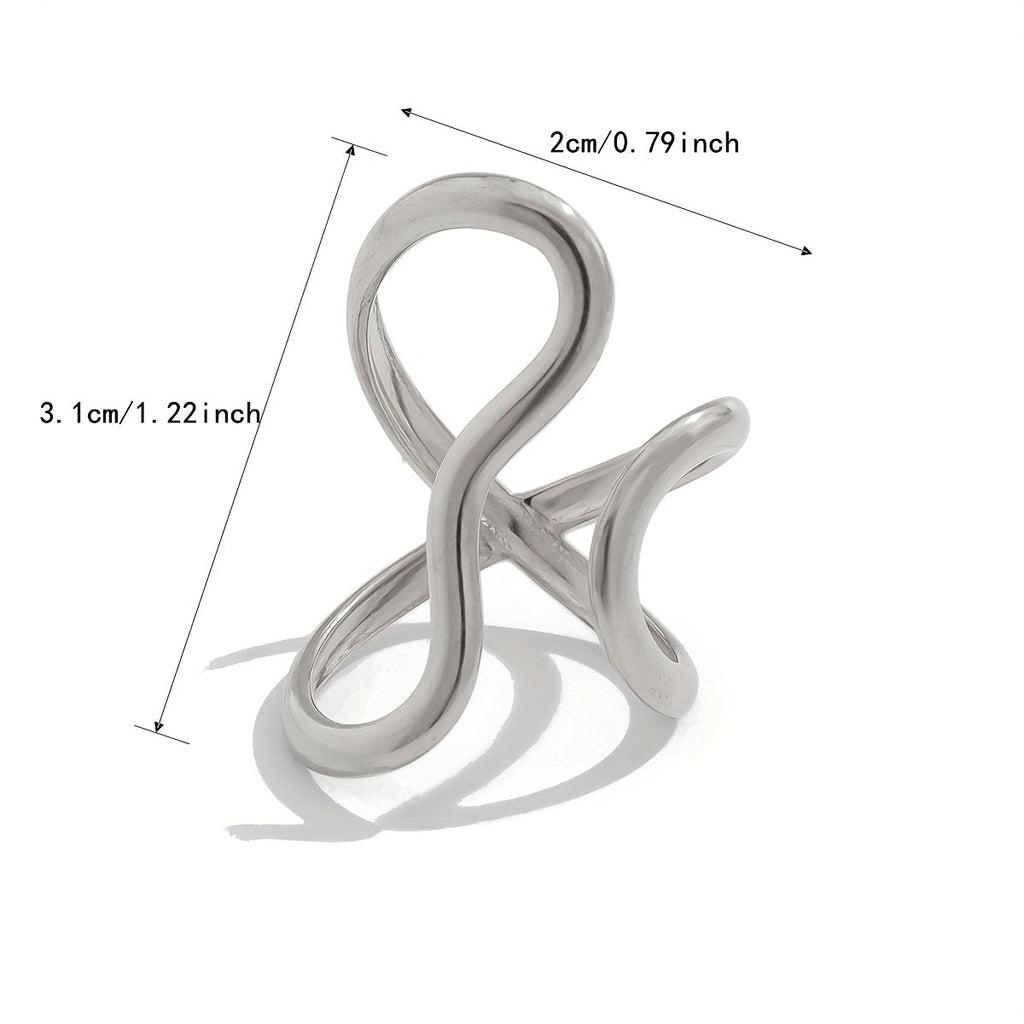 Chique Ring met Asymmetrische Golf