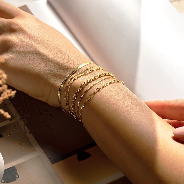 Golden Isabella Bracelet Set