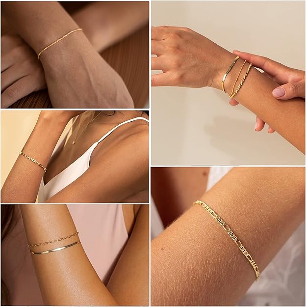 Gold Isabella Bracelet Set