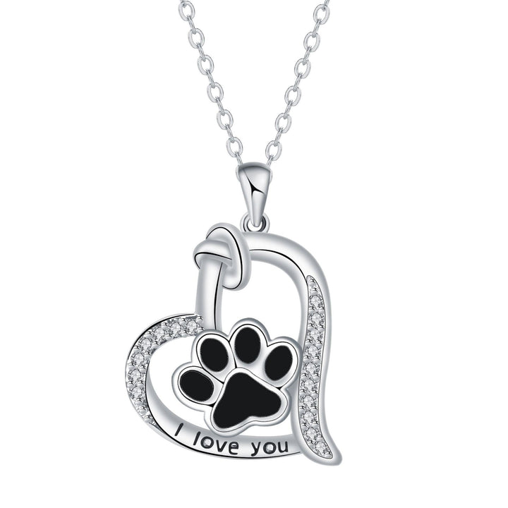 Necklace with Paw Print Pendant
