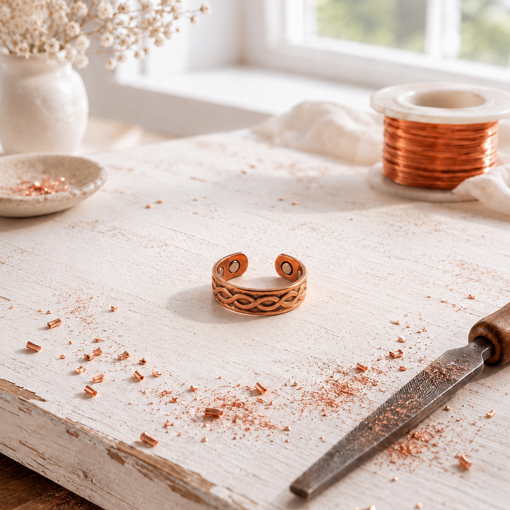 Vesica Copper Ring