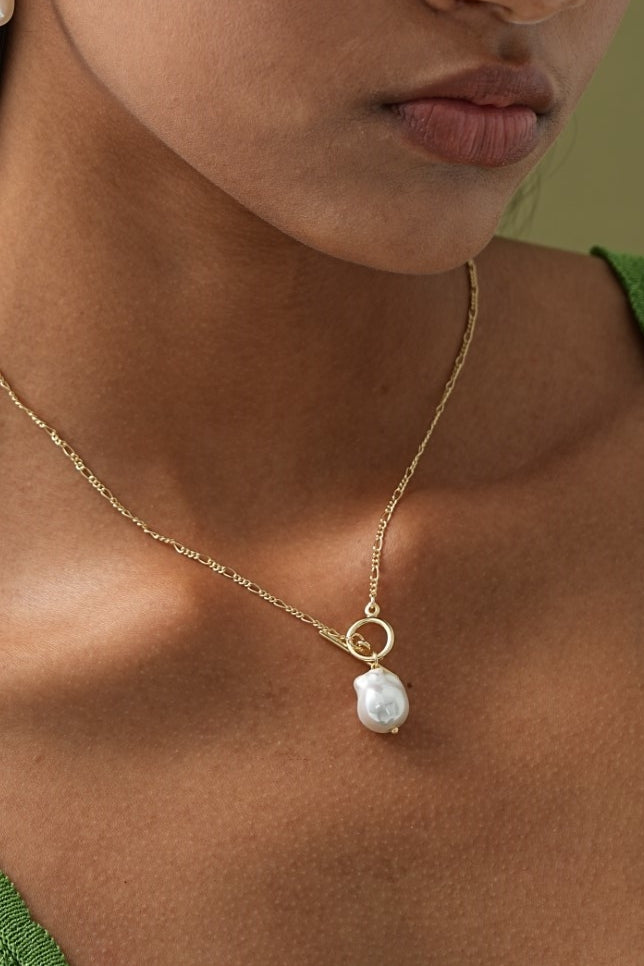 Elegante Ketting met Gouden Parels