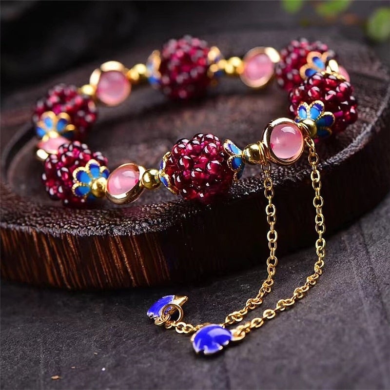 Bracelet Berries of Natural Stones