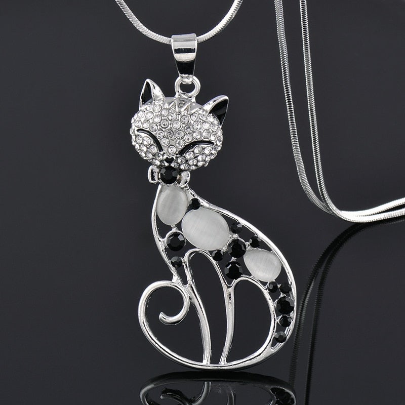 Sterling Silver Love Cats Pendant