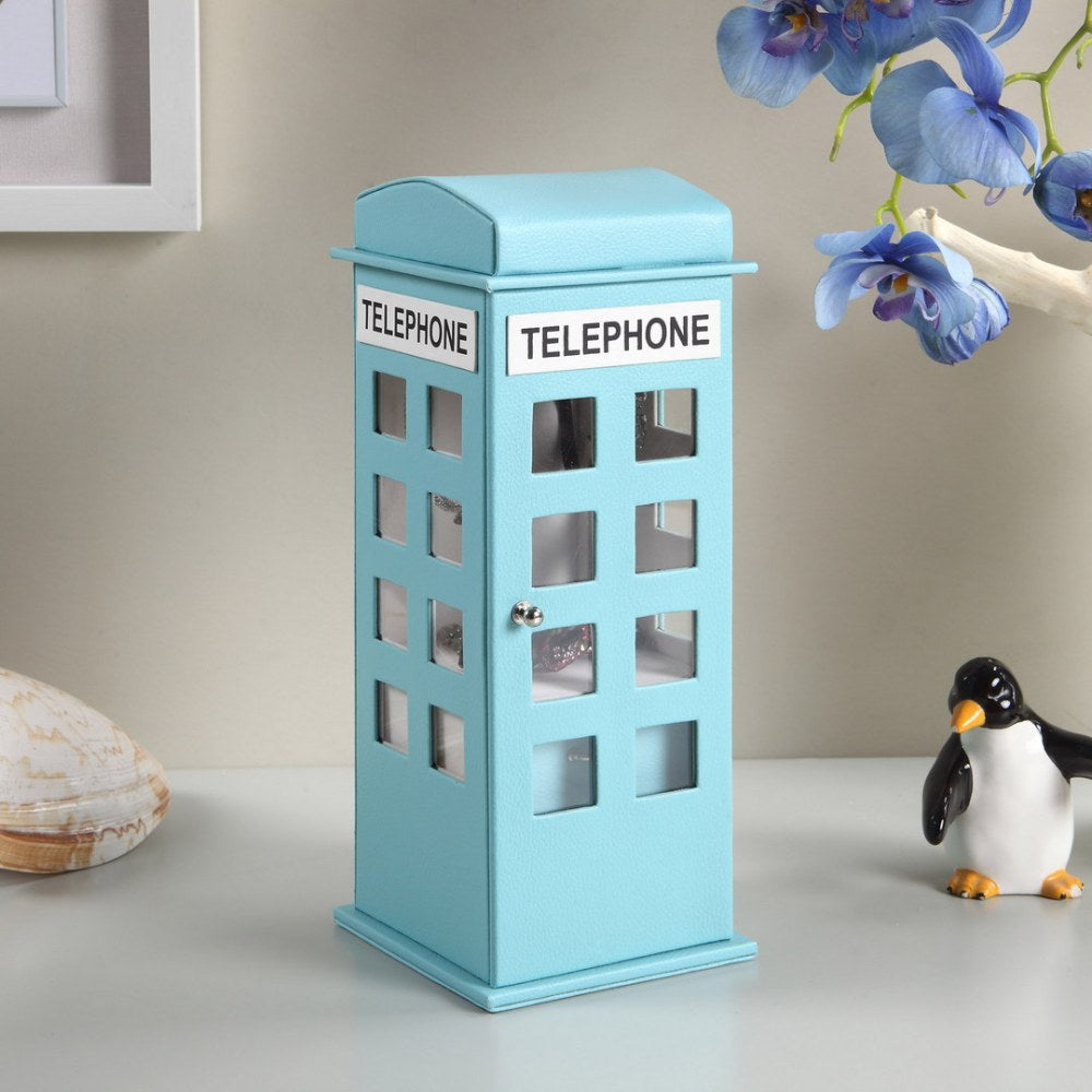 Jewelry Box, British Telephone Design, Pastel Blue