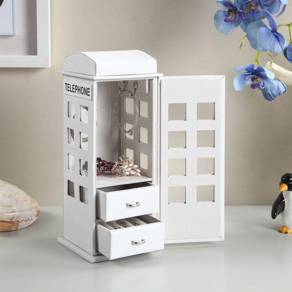 Jewelry Box, British Telephone Design, White