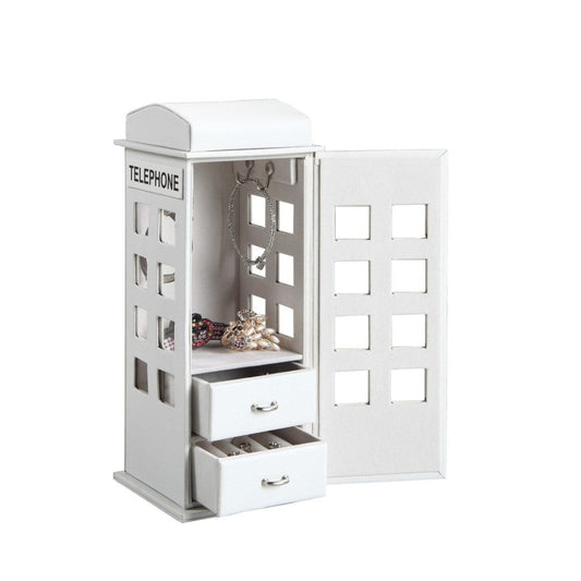 Jewelry Box, British Telephone Design, White