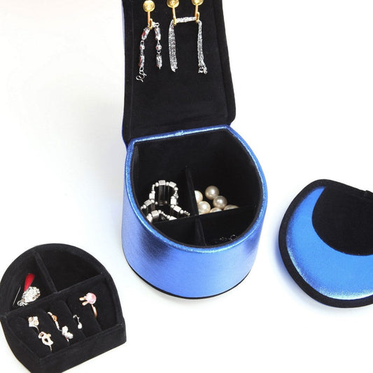 Jewelry Box, High Heel Shoe Design, Blue Velvet