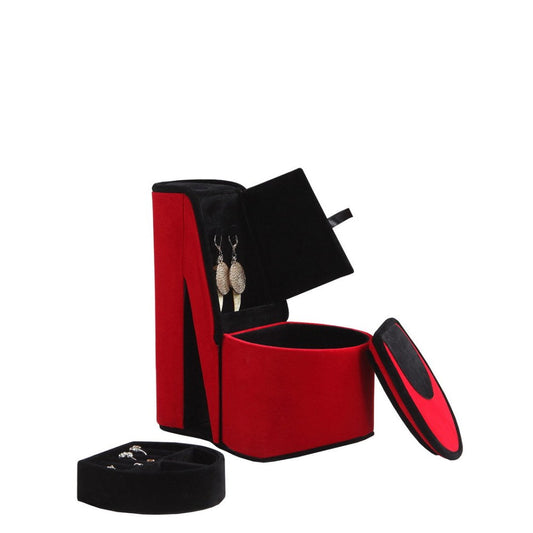 Jewelry Box, High Heel Shoe Design, Red Velvet