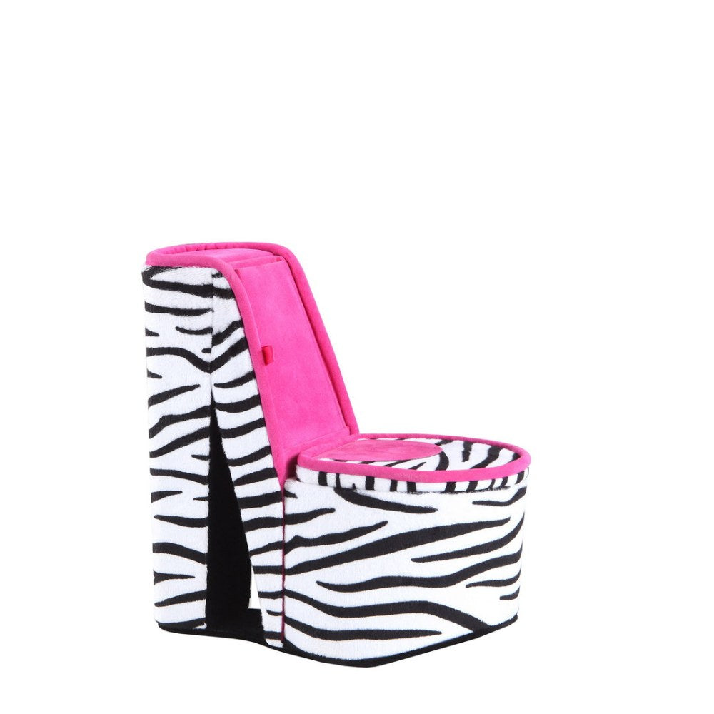 Jewelry Box, High Heel Shoe Design, Zebra Print