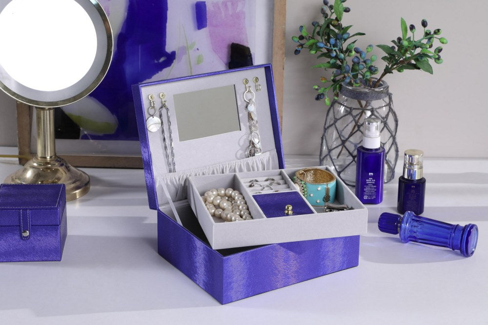 Jewelry Case, Azure Blue