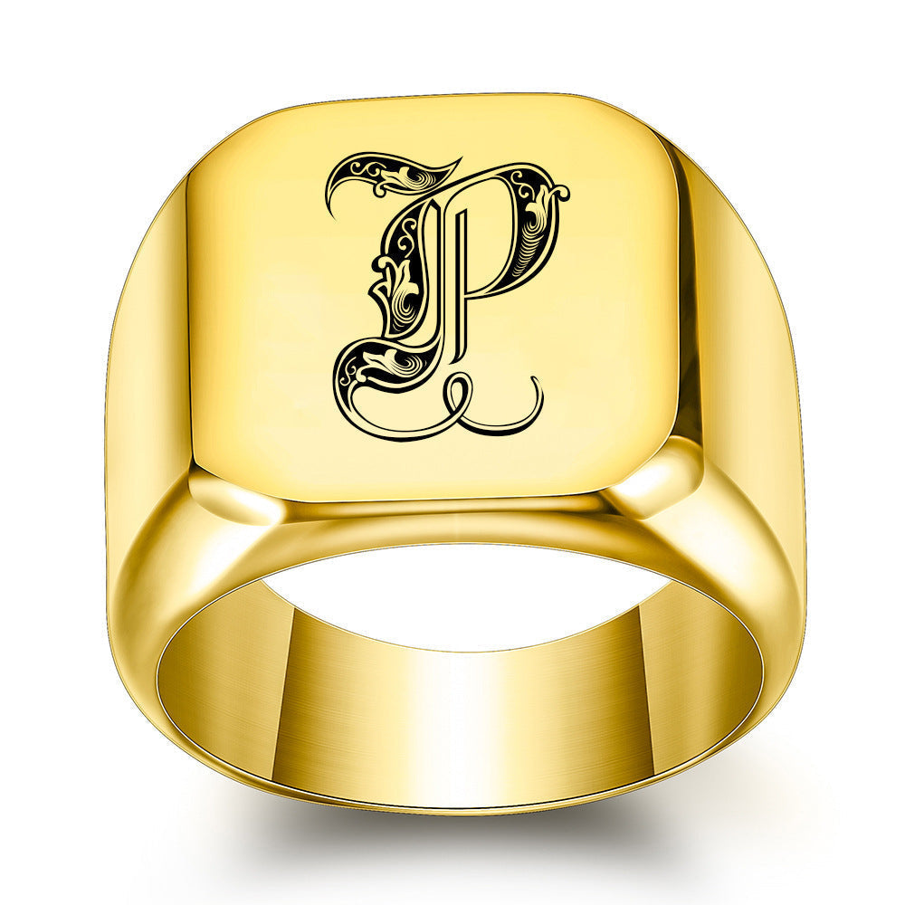 Initial Ring | Gold