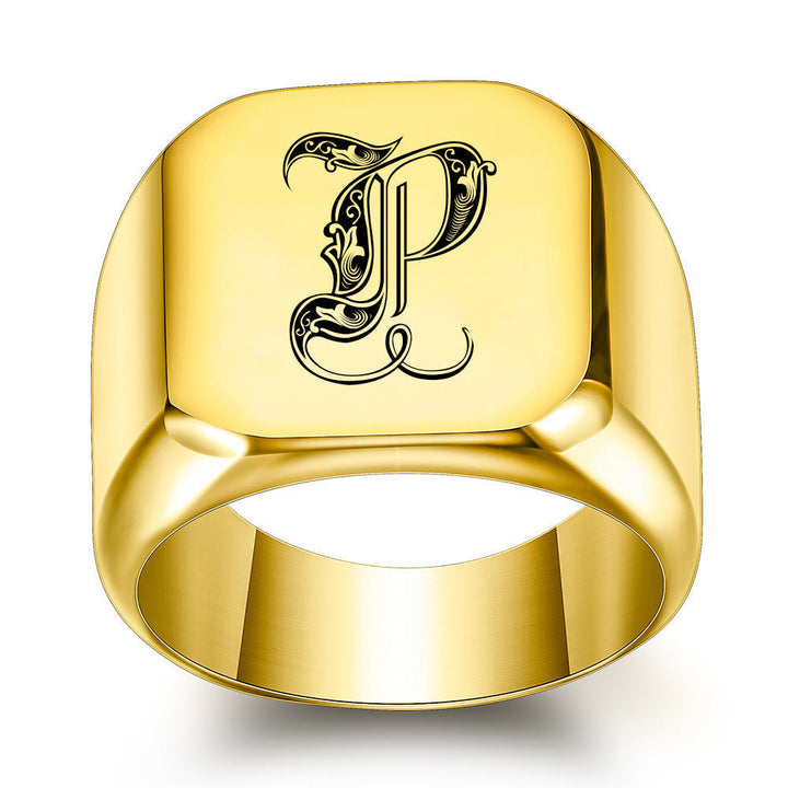 Initial Ring | Gold