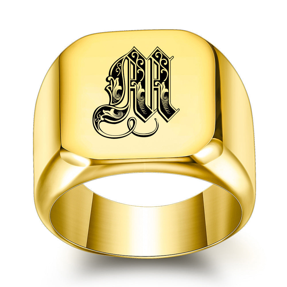 Initial Ring | Gold