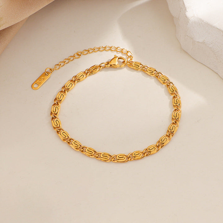 Nusa Woven Chain Bracelet | White Gold