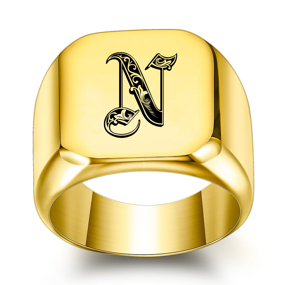 Initial Ring | Gold