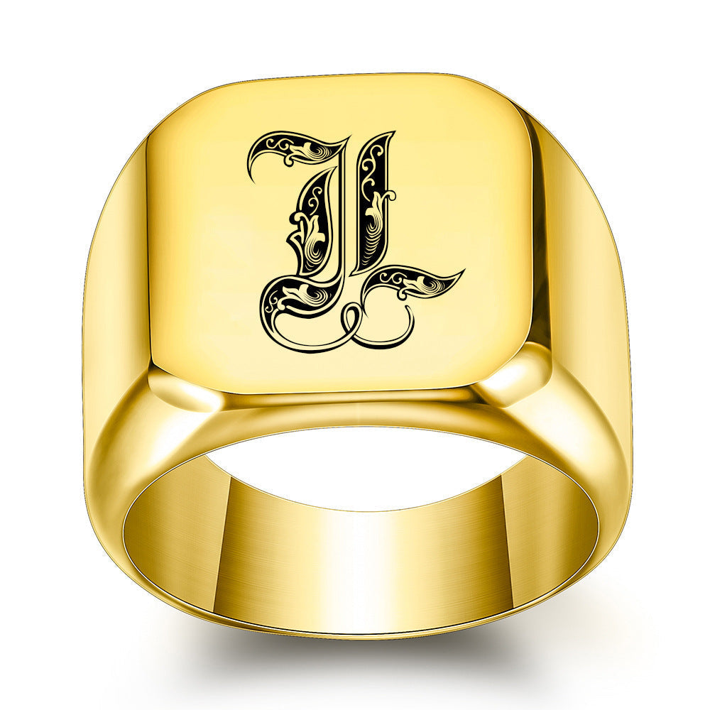 Initial Ring | Gold