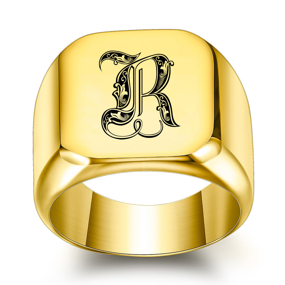 Initial Ring | Gold