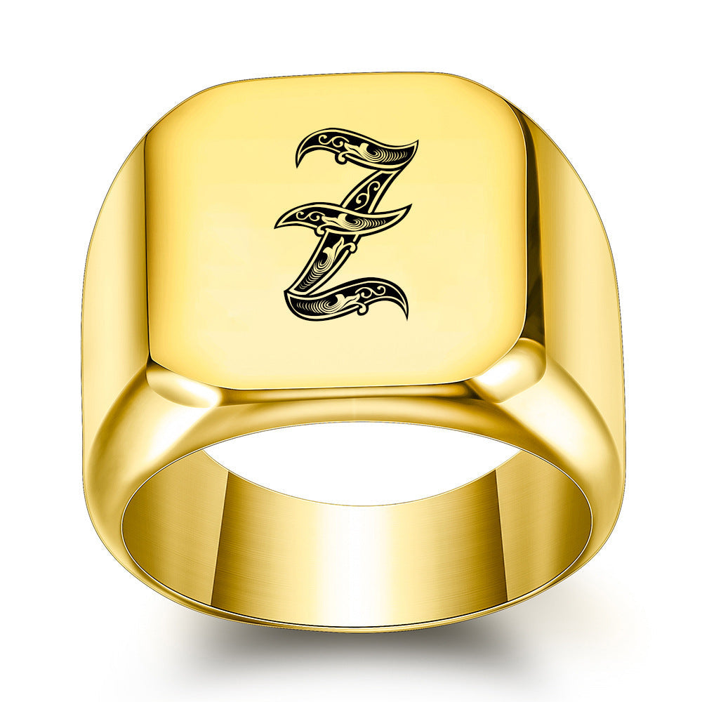 Initial Ring | Gold