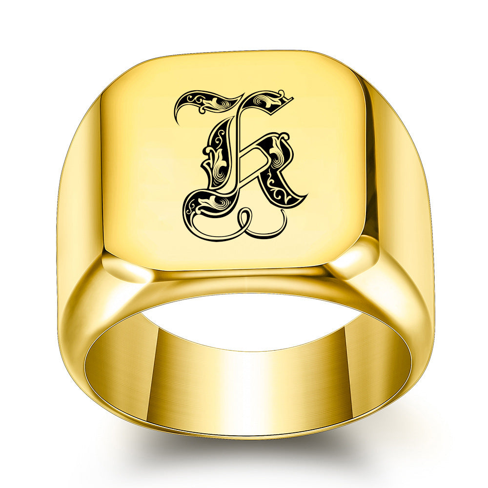 Initial Ring | Gold
