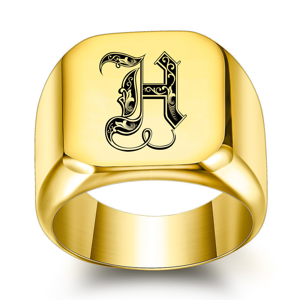Initial Ring | Gold
