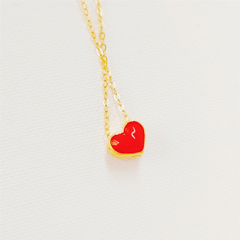 Heart Pendant, Red