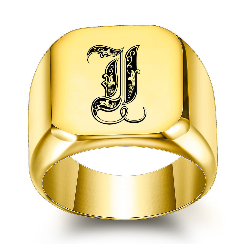Initial Ring | Gold