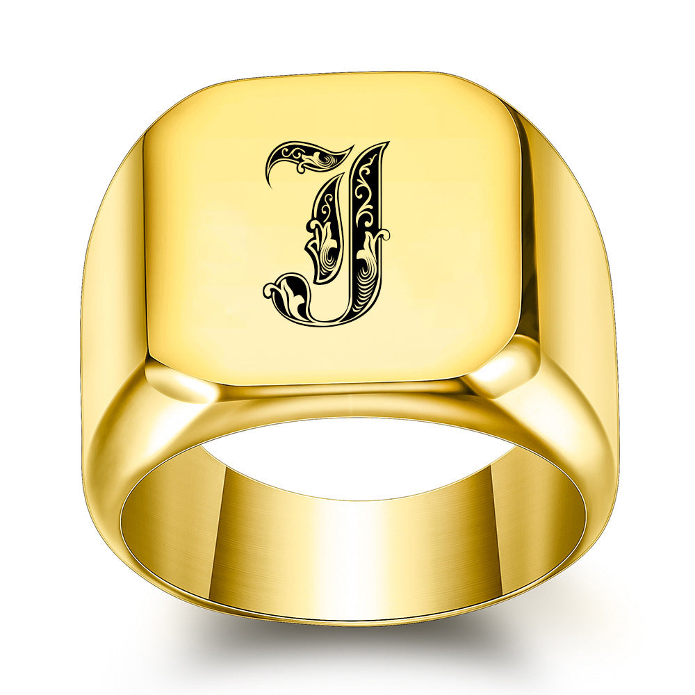 Initial Ring | Gold
