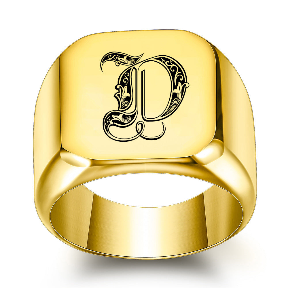 Initial Ring | Gold