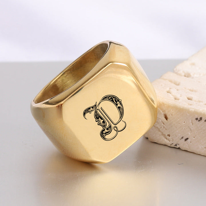 Initial Ring | Gold