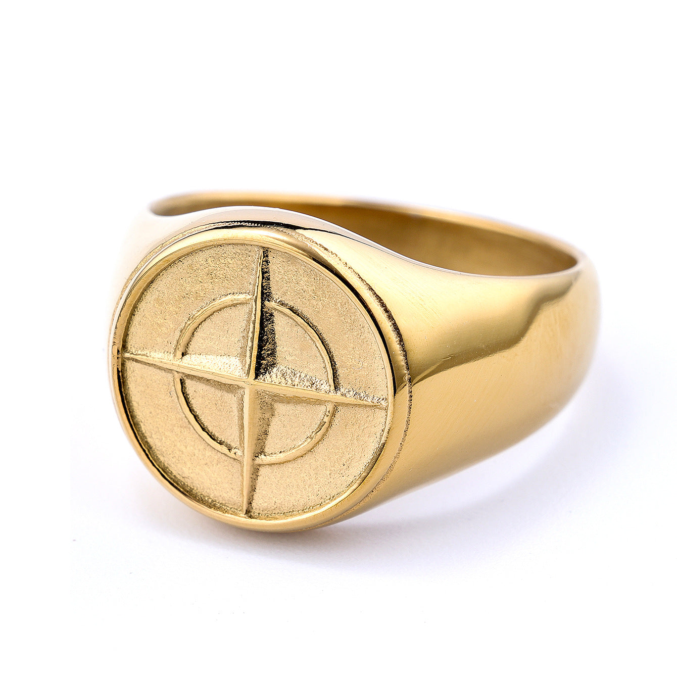 Classic Compass Signet Ring | Goud