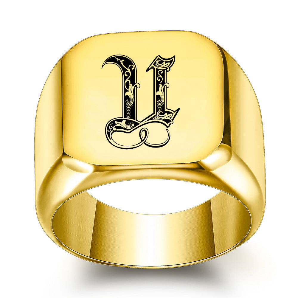 Initial Ring | Gold