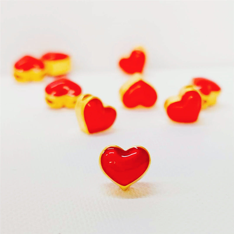 Heart Pendant, Red