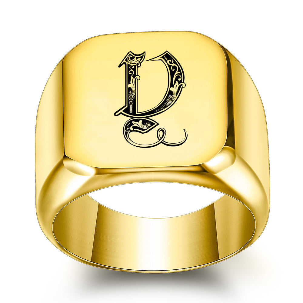 Initial Ring | Gold