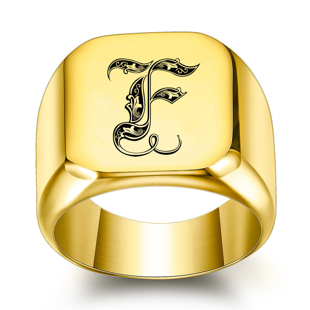 Initial Ring | Gold