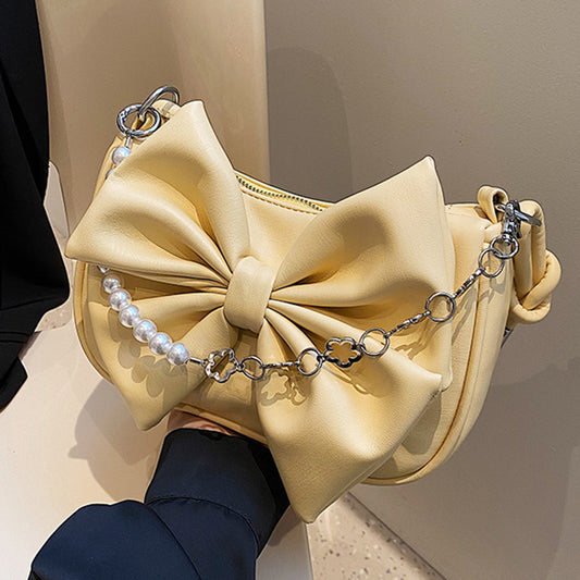 Shoulder Bag with Ribbon