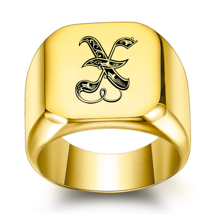 Initial Ring | Gold