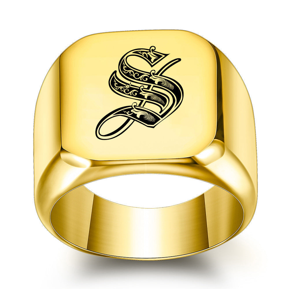 Initial Ring | Gold
