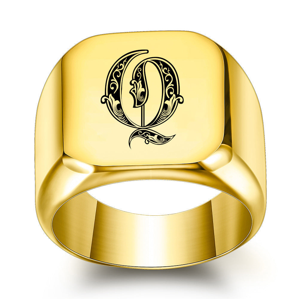 Initial Ring | Gold