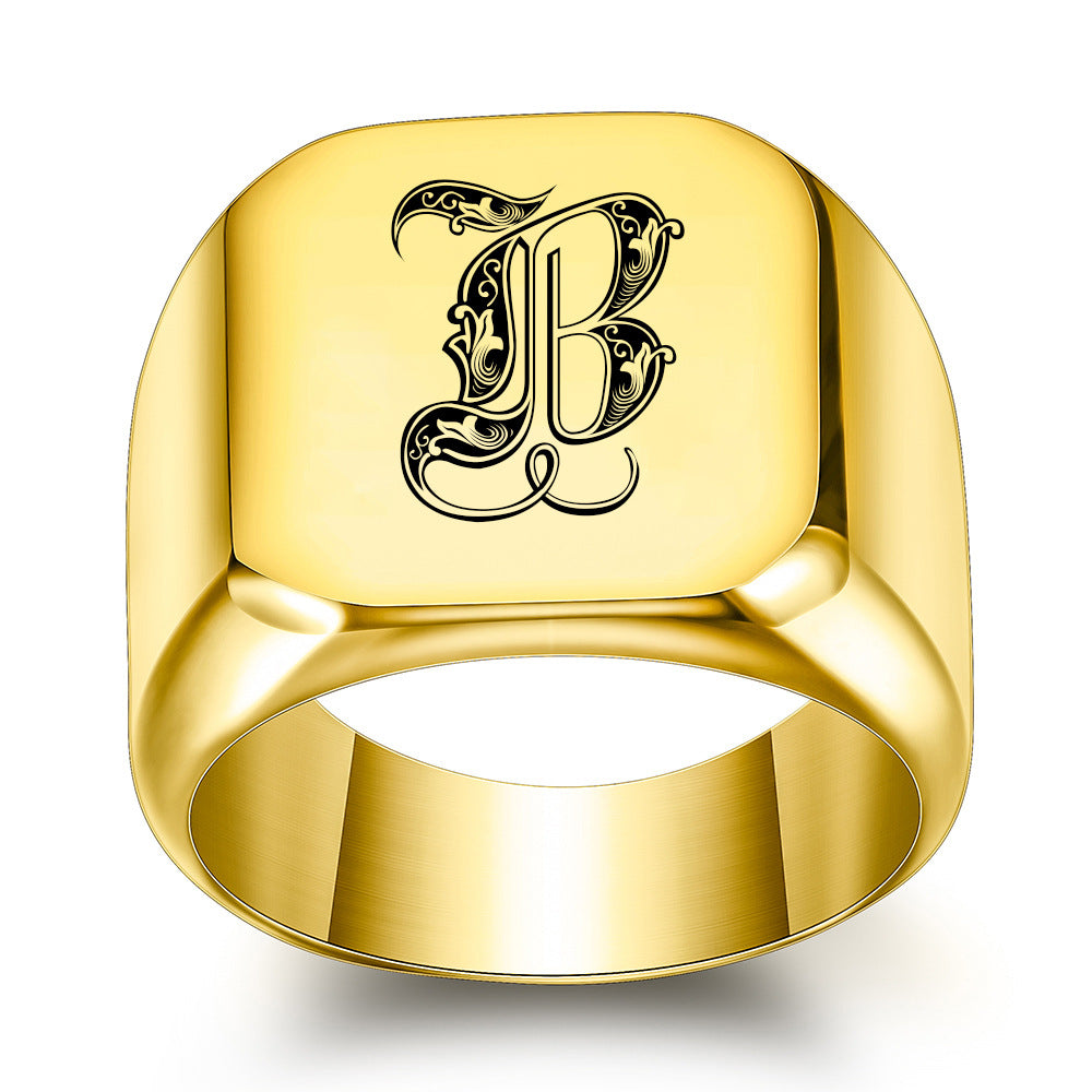 Initial Ring | Gold