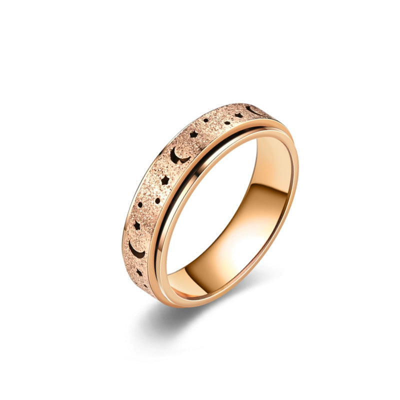 Atlas Nachtlucht Ring | Roze Goud