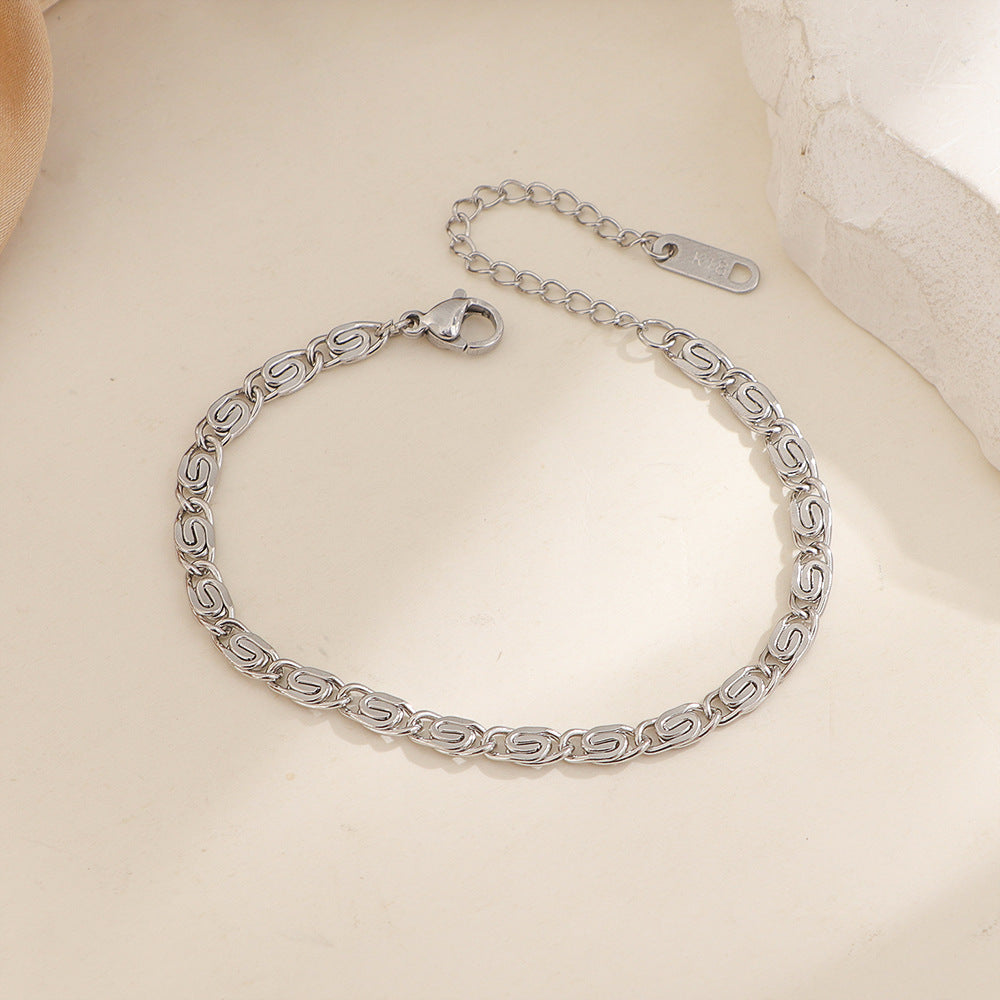 Nusa Woven Necklace Bracelet | White Gold